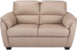 Collection Trieste Regular Leather Sofa - Taupe